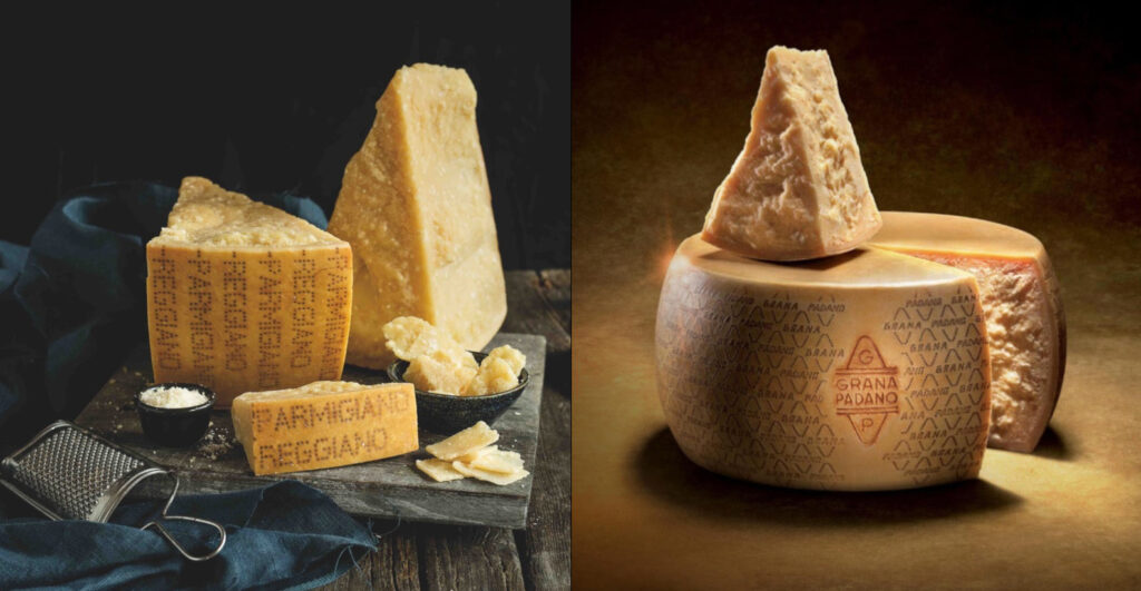 Parmigiano Reggiano e Grana Padano